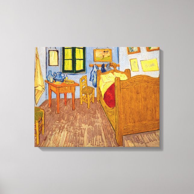 Impressão Em Tela Vincent van Gogh - Quarto de Vincent em Arles (Frente)
