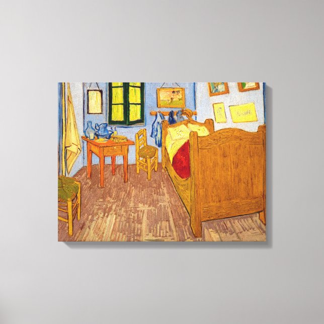Impressão Em Tela Vincent van Gogh - Quarto de Vincent em Arles (Frente)