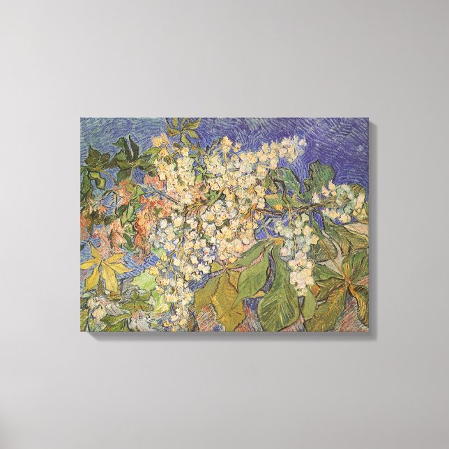 Impressão Em Tela Vincent van Gogh - Ramos de Castanheira em Flor (Frente)