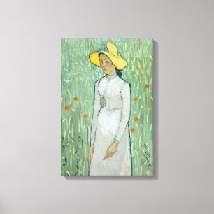 Impressão Em Tela Vincent van Gogh Rapariga de Branco, 1890
