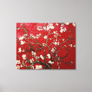 Impressão Em Tela Vincent van Gogh Red Almond Blossom (1890)