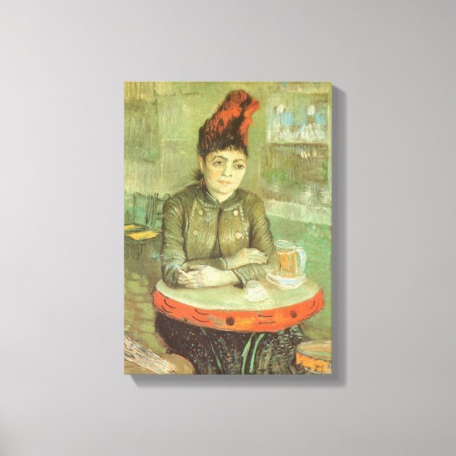 Impressão Em Tela Vincent van Gogh - Retrato de Agostina Segatori (Frente)