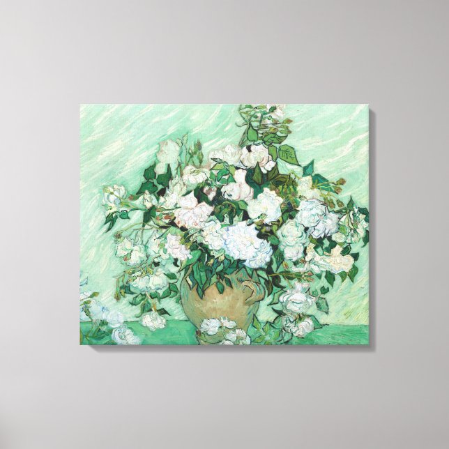 Impressão Em Tela Vincent van Gogh - Rosas (Frente)
