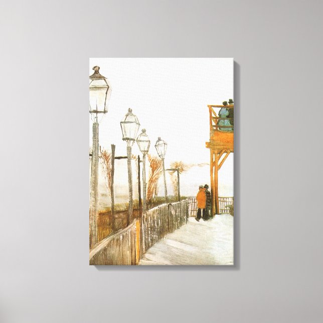 Impressão Em Tela Vincent van Gogh - Rua e Convés de Observação (Frente)