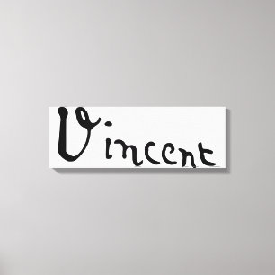 Impressão Em Tela Vincent Van Gogh Signature
