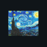Impressão Em Tela Vincent van Gogh, Starry Night<br><div class="desc">Starry Night,  famosa pintura de Vincent van Gogh.</div>