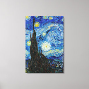 Impressão Em Tela Vincent Van Gogh Starry Night Vintage Fine Art