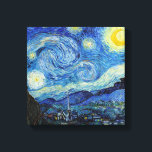 Impressão Em Tela Vincent Van Gogh Starry Night Vintage Fine Art<br><div class="desc">Vincent Van Gogh Starry Night Vintage Fine Art Canvas</div>