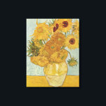Impressão Em Tela Vincent van Gogh Still Life Vase (Vaso salva-vidas<br><div class="desc">Vincent van Gogh,  Vaso de Vida Estática com Girassóis</div>
