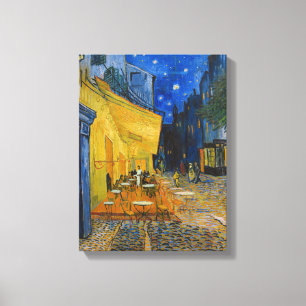 Impressão Em Tela Vincent van Gogh - Terraço do Café à Noite