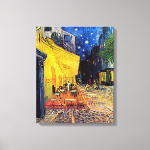 Impressão Em Tela Vincent Van Gogh - Terraço do Café à Noite Arte Fi