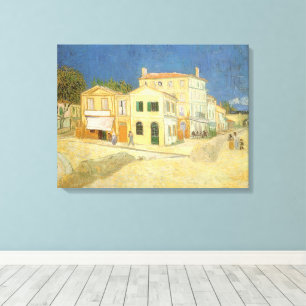 Impressão Em Tela Vincent van Gogh - The Yellow House (The Street)