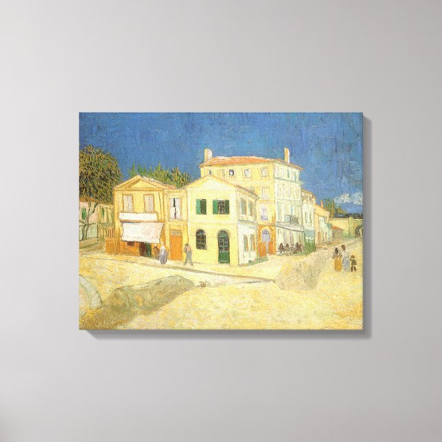 Impressão Em Tela Vincent van Gogh - The Yellow House (The Street) (Frente)