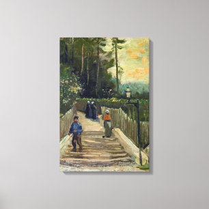 Impressão Em Tela Vincent van Gogh - Traçado em Montmartre