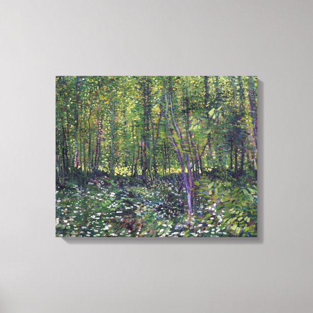 Impressão Em Tela Vincent van Gogh Trees and Undergrowth (Frente)