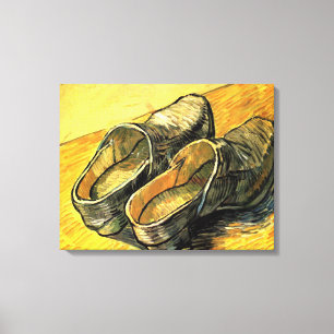 Impressão Em Tela Vincent van Gogh - Um Par de Tamancos de Couro