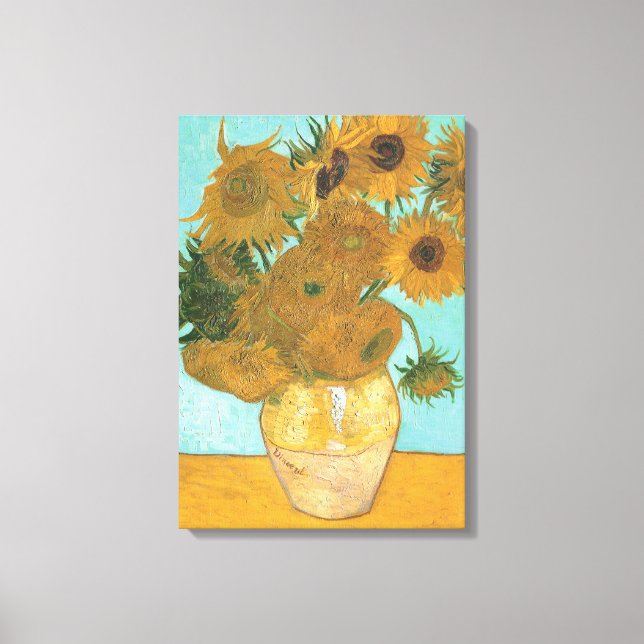 Impressão Em Tela Vincent van Gogh - Vase com Doze Girassóis (Frente)