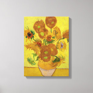 Impressão Em Tela Vincent van Gogh - Vase com Quinze Girassóis