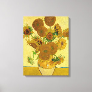 Impressão Em Tela Vincent van Gogh - Vase com Quinze Girassóis