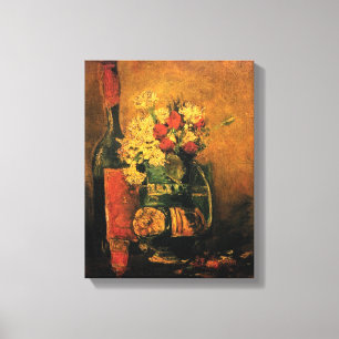 Impressão Em Tela Vincent Van Gogh - Vaso Com Cravos Arte Fino