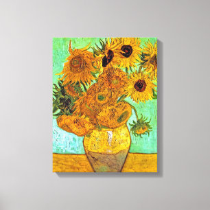 Impressão Em Tela Vincent Van Gogh - Vaso Com Doze Girassóis