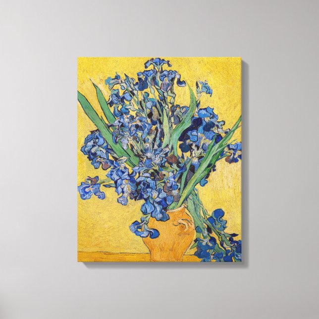 Impressão Em Tela Vincent van Gogh - Vaso com Íris (Frente)