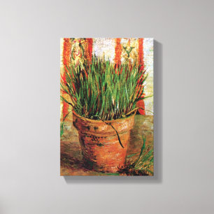 Impressão Em Tela Vincent Van Gogh - Vaso de Flores com Cebolinho