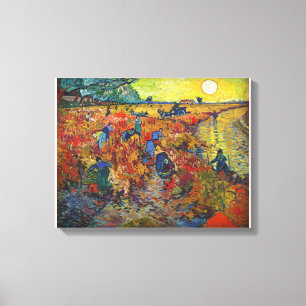Impressão Em Tela Vincent van Gogh's The Red Vineyard (1888)