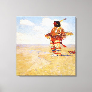 Impressão Em Tela Vintage 1908 O Último de Sua Raça