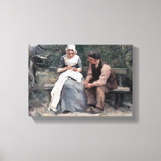 Impressão Em Tela Vintage Albert Neuhuys Primavera (Frente)