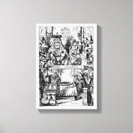 Impressão Em Tela Vintage Alice no País das Maravilhas, Julgamento d