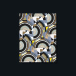 Impressão Em Tela Vintage Art Deco Pochoir Jazz Formas Geométricas<br><div class="desc">Ilustração Vintage art deco jazz pochoir geométrico wallpaper, de Edouard Benedictus. Pocorir é uma técnica de estêncil comum em quadros de surrealismo. Design elegante e cúbica com formas geométricas e cores neutras com círculos e semicírculos. Um design moderno e sofisticado faz um presente excelente para um geek matemático de geometria!...</div>