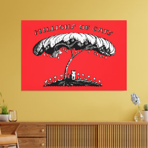 Impressão Em Tela Vintage Art Millions of Cats Wanda Gag 1928