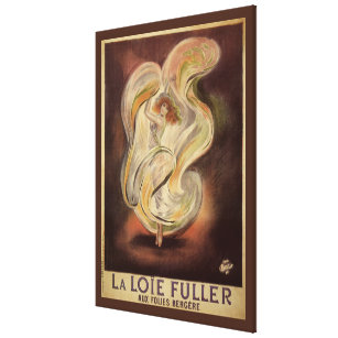 Impressão Em Tela Vintage Art Nouveau, Dançarina Moderna La Loie Ful