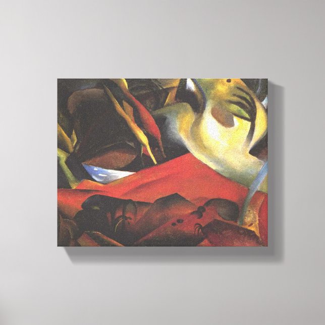 Impressão Em Tela Vintage August Macke O Tempest (Frente)