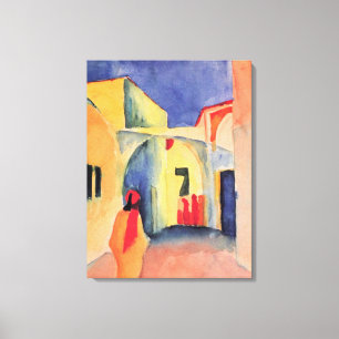 Impressão Em Tela Vintage August Macke View em uma faixa