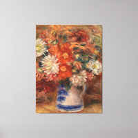 Vintage Auguste Renoir Buquê Amarelo Vermelho Cor-