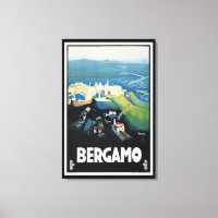 Vintage Bergamo Itália Landscape Viagem