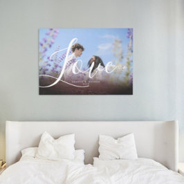 Impressão Em Tela Vintage Burgundy Overlay Casal Photo Love Scriptp