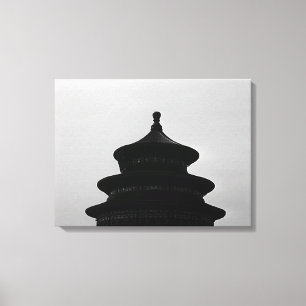 Impressão Em Tela Vintage China Pekin Templo do Céu