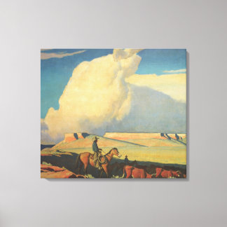 Impressão Em Tela Vintage Cowboys, Open Range por Maynard Dixon