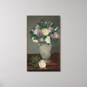 Impressão Em Tela Vintage Edouard Manet Peonies