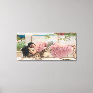 Impressão Em Tela Vintage Elegante Lady A Rosa