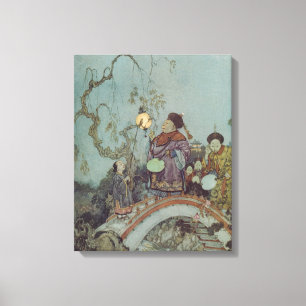 Impressão Em Tela Vintage Fairy Tale, Nightingale, por Edmund Dulac