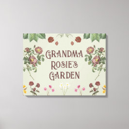 Impressão Em Tela Vintage Floral Custom Display Garden