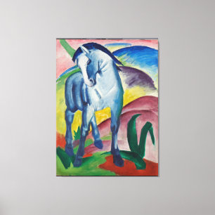 Impressão Em Tela Vintage Franz Marc Blue Horse