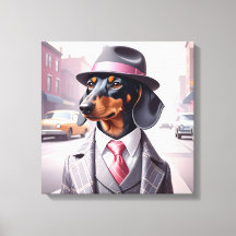 Vintage Gangster Dachshund