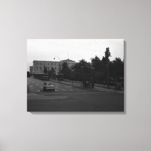 Impressão Em Tela Vintage Grécia Delphi Antigo palácio