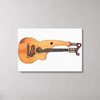 VINTAGE HARP GUITAR 16x24