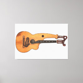 Impressão Em Tela VINTAGE HARP GUITAR 40x60